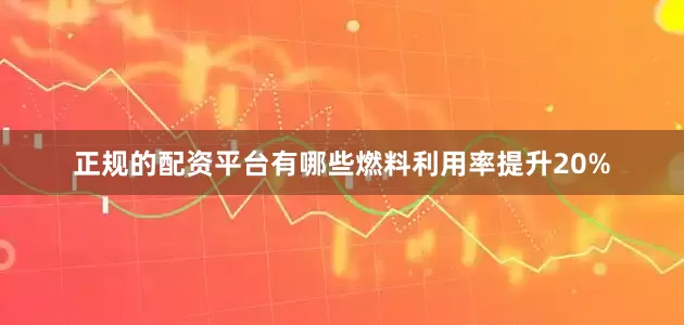 正规的配资平台有哪些燃料利用率提升20%